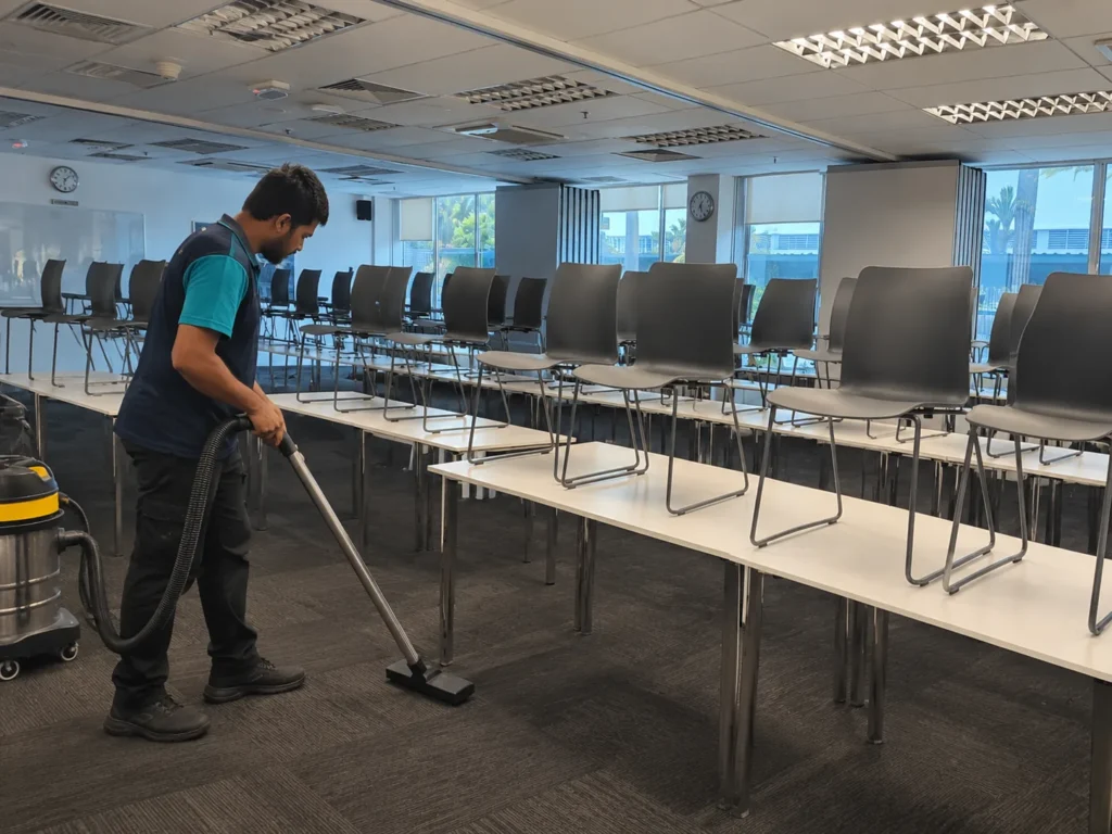 Commercial cleaning services in Cyberjaya: training room cleaning in a Cyberjaya office