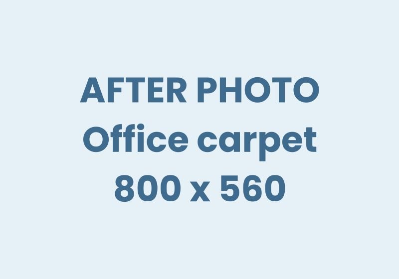 Office carpet after cleaning