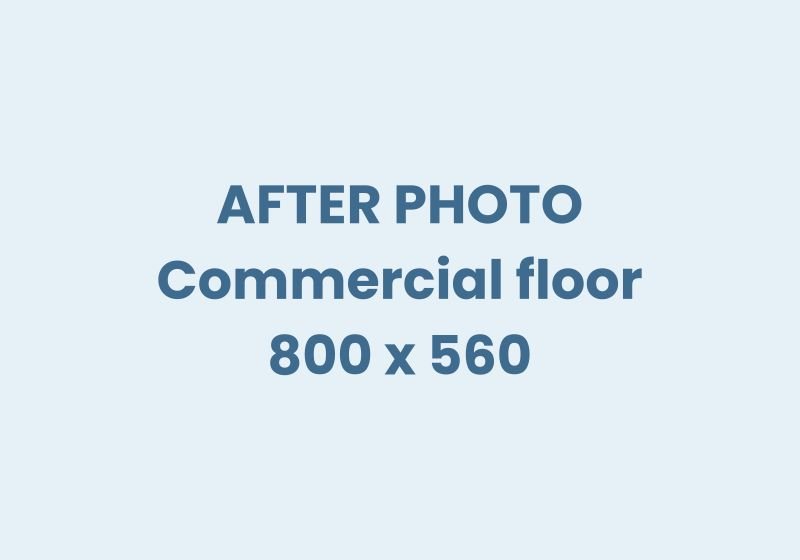 Commercial floor after cleaning