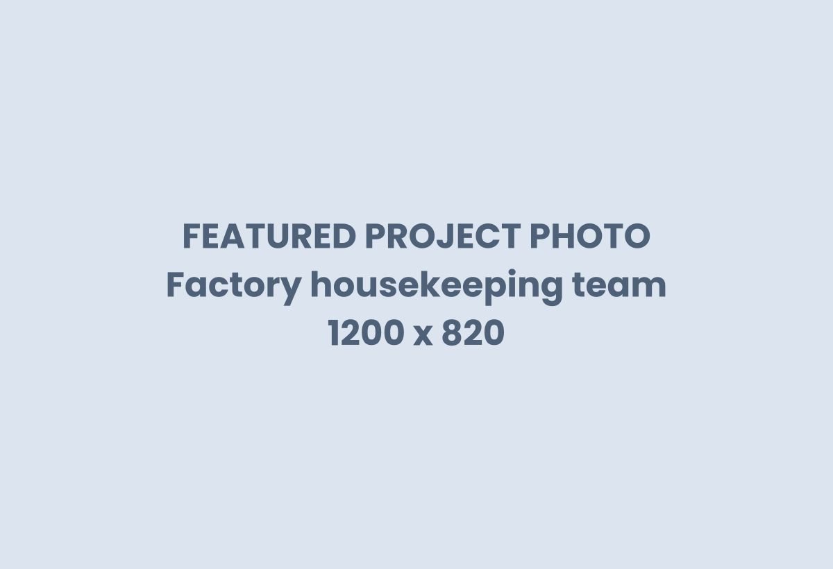 Factory housekeeping in Kuala Lumpur