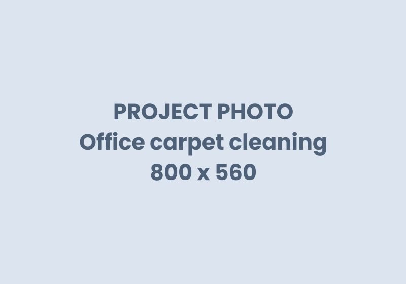 Office carpet cleaning project
