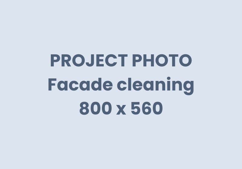 Facade cleaning project