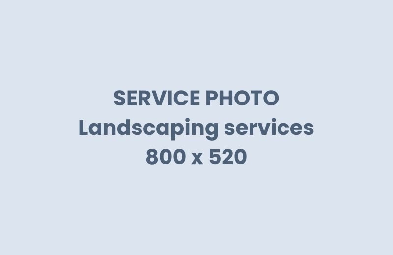 Commercial landscaping services