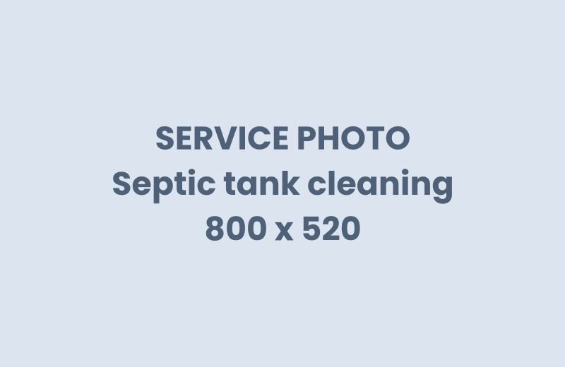 Septic tank cleaning